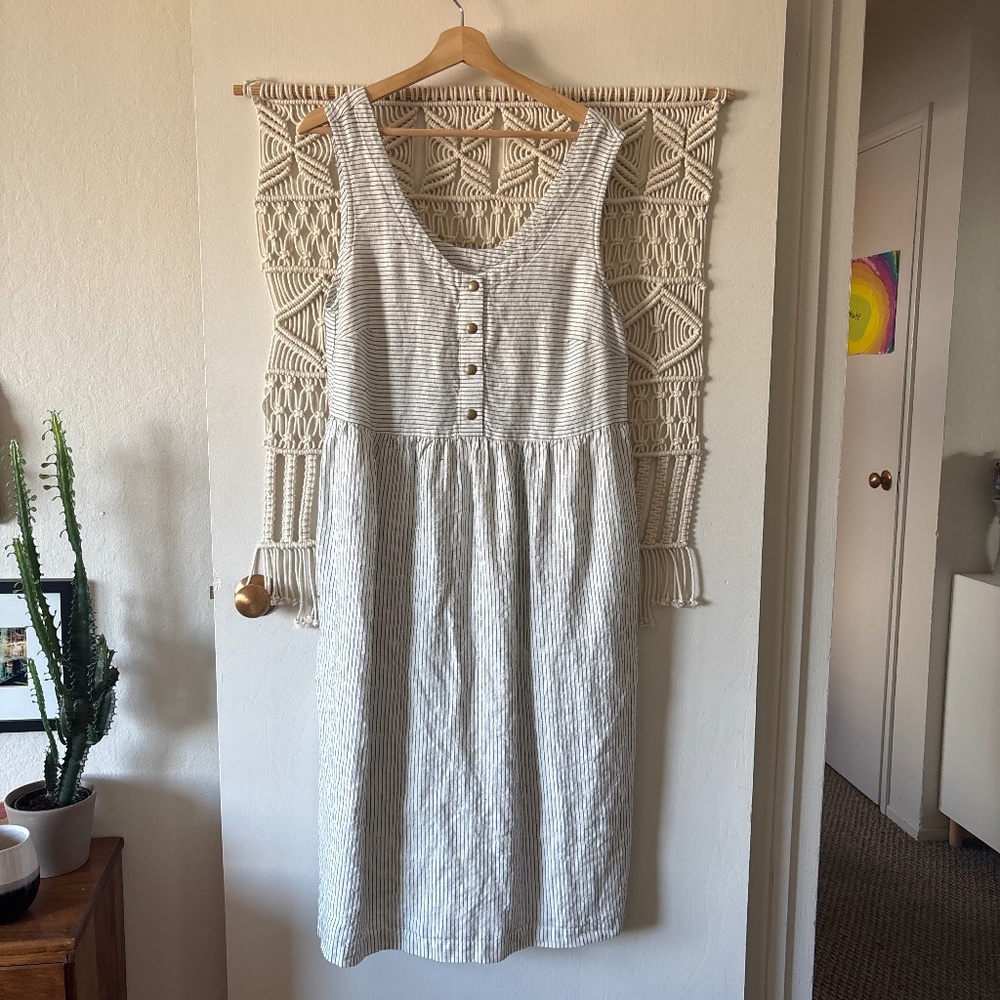 NPL Valley dress in black & white stripes